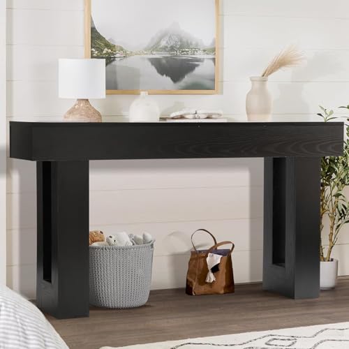 Depeht 63" Long Entryway Console Table, Wooden Farmhouse Sof