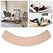 Wobble Board for Toddlers, Wooden Beech Fitness Board, 32.3x11.8 Inch, Kids Balance Toy - Curvy Surface Design, Supports Posture and Vestibular Development, Fun Indoor Play for