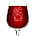 Happy Anniversary! Wine Glass- 12.75 oz. - Romantic Red or White Wine Glass Gift - Made in USA – Cool Present Idea for Anniversary, Newlywed, Wife or Her (Qty. 1)