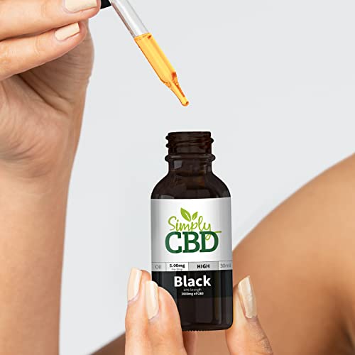 Simply CBD Black Oil Drops - 10% Strength - Natural Flavour - 30ml - Image 5