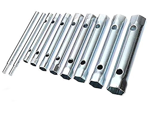Young Wolf 10Pcs Plumber Back Nut Spark Plug Spanner Duel-Ended Wrench Socket Set 6-22mm