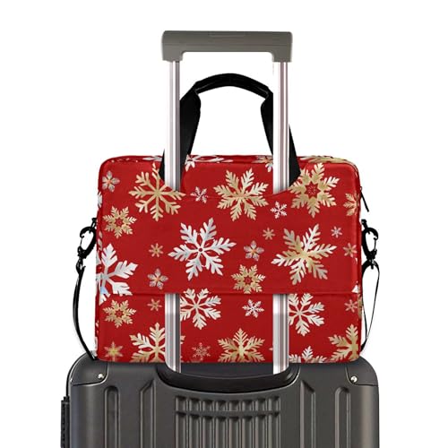Funda para portátil ALAZA Snowflake dorado, 13-15.6 pulg miniatura 3