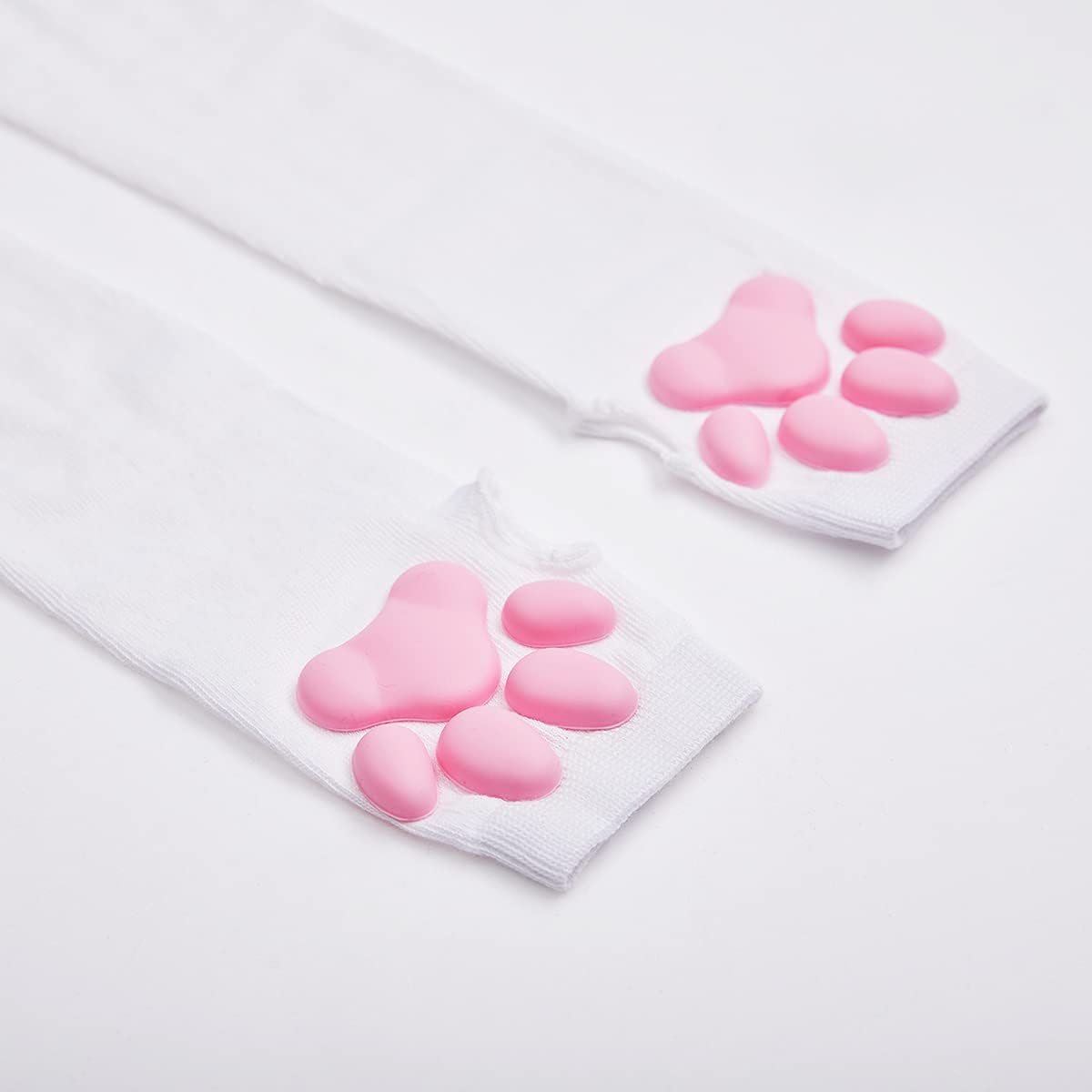 Cute Cat Paw Mittens Gloves, Kawaii Cat Cosplay Kawaii Soft 3D Toes Beans Fingerless Cat Claw Paws Pad Sleeve - Image 2