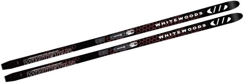 Whitewoods Whitetail Adult Metal Edge Cross Country Skis, Rottefella NNN Binding