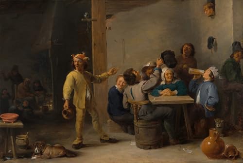 Lienzo cuadro de David Teniers con acabado artístico premium de 60x90cm
