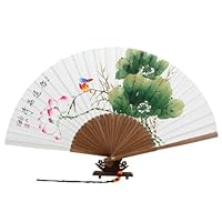 Algopix Similar Product 19 - Hand Painted Folding Red Lotus Flower