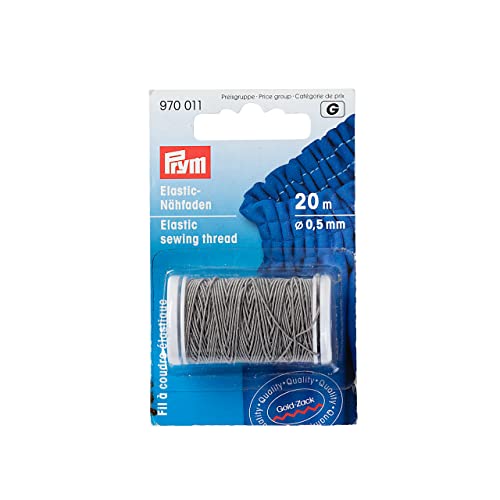 Prym - Elastic Cousing Gris Clair (0,5 mm, 20 m) Fil - 1 unité