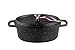 KAMBERG - 0008198 - Cocotte Ø 30 cm Ovale Noire - Fonte d'aluminium - Revêtement pierre - Tous feux dont induction - Sans PFOA