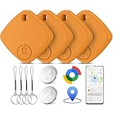 Air Tracker Tag Android, 4 Pack Smart Tracker Tag, Localizador Bluetooth Compatible con Google Find Hub (Solo Android), Impermeable IP67, Bluetooth Tracker para Maletas, Cartera, Equipaje