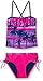 Limited Too Girls' Tropical Photo Real Ruffle Tankini