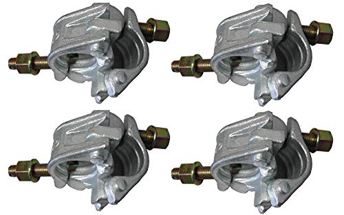 4 UK Forged Galvanized Right Angle Clamps aka Rigid Clamps Cheeseborough Clamps (4)