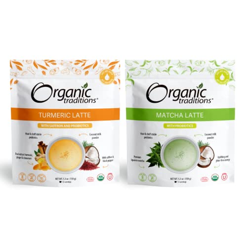 Infusión Matcha Latte y Turmeric Latte 5.3 oz cada uno