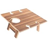 Table de pique- pliante : vous pouvez facilement acheter cette table à vin portable et pratique. cette table de pique- portable sert également de porte-verres à vin d'extérieur