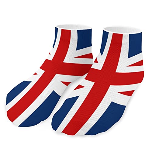 British Flag Ankle Socks Low-Cut Athletic Running Socks for Men and Women
