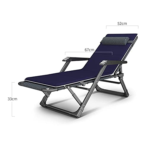 Chaise longue de jardin pliante inclinable de camping extérieure - 4