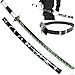 HXSM Katana Demon Slayer Cosplay Anime Gadget Katana Tanjiro Spada Giocattolo in Legno, Agatsuma Zenitsu, Shinazugawa Sanemi per Collezione Cosplay - 104CM (Color : Shinazugawa Sanemi)