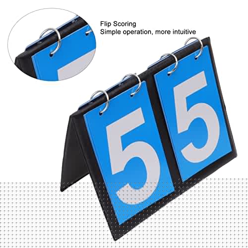 Marcador de mesa Tyenaza Multi-Sport con dígitos volteables (2/3/4 dígitos), portátil — ideal para fútbol, baloncesto y voleibol miniatura 2