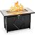 BALI OUTDOORS Gas FireTable 42" Ceramic Tabletop Propane Firepit 60,000 BTU use as Dinner Coffee Table, Good for Outside Patio Backyard Deck Balcony Share time with Family or Friends