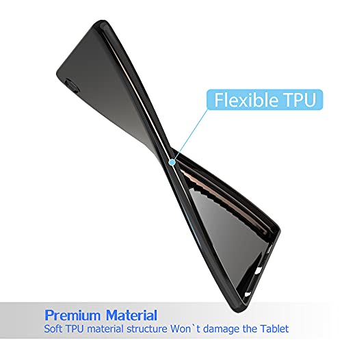 Galaxy Tab A7 Lite Case 2021 , Puxicu Slim Design Matte Tpu Rubber Soft Skin Silicone Protective Cover For Samsung Galaxy Tab 7 Lite 8.7 Inch 2021 Tablet (Sm-T220/T225)- Black #TOP4