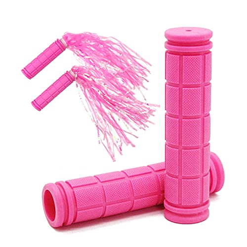 Bike Handle Grips with Tassel Streamers for Girls Boys and Red & Streamers - Picture 28 of 66