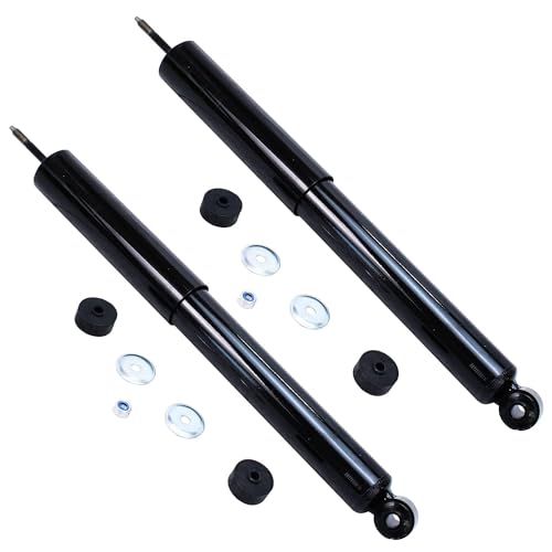 Image of Detroit Axle - Front and Rear Shock Absorbers for 2007-2017 Jeep Wrangler, | 2018 Wrangler JK 4 Complete Shock Absorber Assembly 2008 2009 2010 2011 2012 2013 2014 2015 2016 Replacement