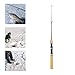 KUYYFDS Telescoping Pole, Mini Carbon Fiber Telescopic Ice Fishing Rod Winter Fishing Pole 0.6m