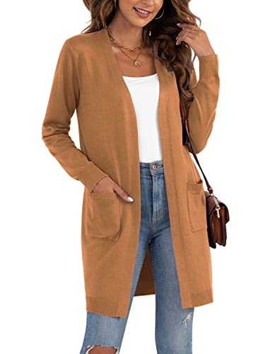 Image of VIISHOW Women's Classic Cardigans Long Sleeve Open Front Casual Knit Cardigan Sweaters Coat Soft Outwear