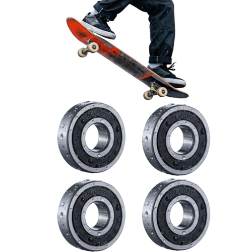 KASHUNUO 608 Ball Bearing for Skateboard: 20 Pcs 8x22x7mm 2RS Double Rubber Sealed Bearing Steel Ball Roller Bearings - for Skateboard Enthusiasts Maintaining Longboard Wheels.