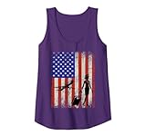 American Flag USA 4th of July Flight Attendant Cabin Crew Tank Top
