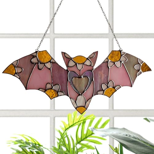 Attrape-soleil en acrylique - Décoration pour Halloween - Plat et coloré - En acrylique - Pour l'intérieur et l'extérieur - Pour balcon, chambre à coucher