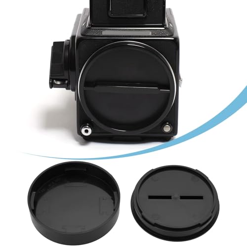 Kit de tapas protectoras para cámara: tapa frontal y trasera para cuerpo y lente, compatible con Hasselblad 500C, 500C/M, 501C, 501C/M, color negro miniatura 4