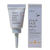 Delhicious Dry Itchy Scalp Treatment Moisturiser Balm - Amla Hair Oil, Shea Butter & Mango Butter - Scalp-Eaze - Psoriasis Scalp Treatment, Dry Scalp Serum - SLS Free, Natural, Vegan, Ayurveda - 65ml