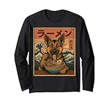 Cute German Shepherd Eating Ramen shirt