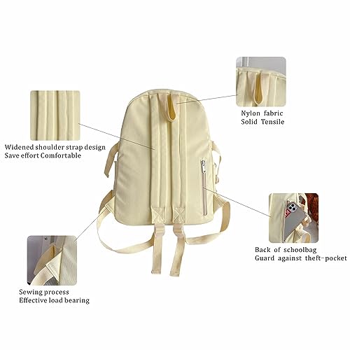 Mochila escolar para mulheres 20-35L Mochila para laptop Mochila para estudante Bolsa de livros (Rox