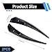 YAWUROU 2 PCS Car Side Fender Vent Trim, Spoiler Body Fender Decorative Stickers, Self-Adhesive Sport Style Air Intake Grille Decorative Sticker, Universal for Most Cars (Black)