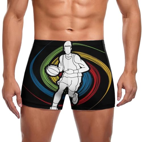 Slip de bain homme style basket-ball pour éviter les irritations à la plage