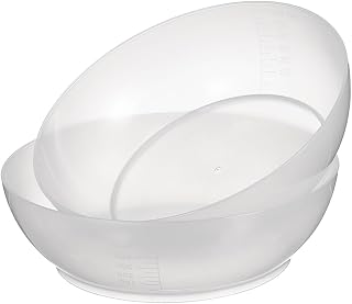 Toyvian Schüssel Mit Lebensmittelwaage 2 Stück Transparent Kunststoff Wiegeschale Für Digitale Küchenwaage Mit Klarer Skala Ideal Zum Backen Kochen Und Portionieren