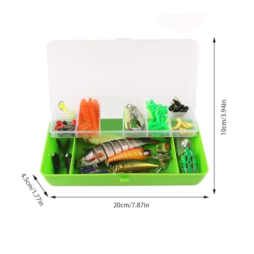 Boîte de matériel d'appâts pour bar d'eau douce et kit de leurres de pêche complet - 5