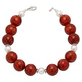 Armband aus Schaumkorallen & Perlen