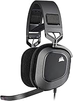 CORSAIR HS80 RGB USB Premium Gaming Headset with Dolby Audio 7.1 Surround Sound (Broadcast-Grade, Memory Foam Earpads, High-Fidelity Sound, Durable Construction) Carbon, Black (CA-9011237-AP)