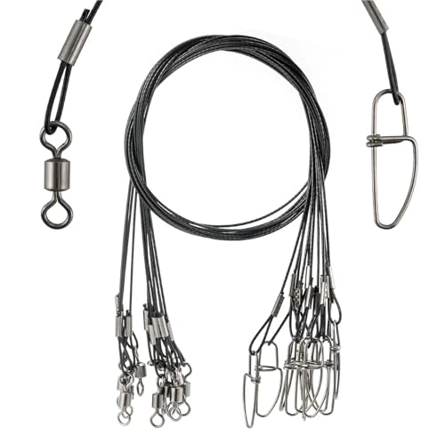 Wire Leaders para pesca en agua salada 20 piezas 50cm miniatura 1
