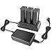 Price comparison product image RC GearPro Parrot Bebop 2 Intelligent Quick Charging charger, Parallel Fast Balance Charger Hub Station Compatible for Parrot Bebop 2/Bebop 2 FPV/Bebop 2 Adventurer Drone Quadcopter