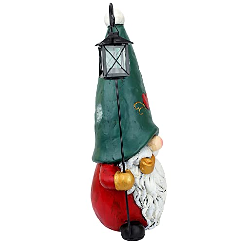 Christmas Decorations - Moe The North Pole Garden Gnome With Christmas Lantern Holiday Decor Statue #TOP2