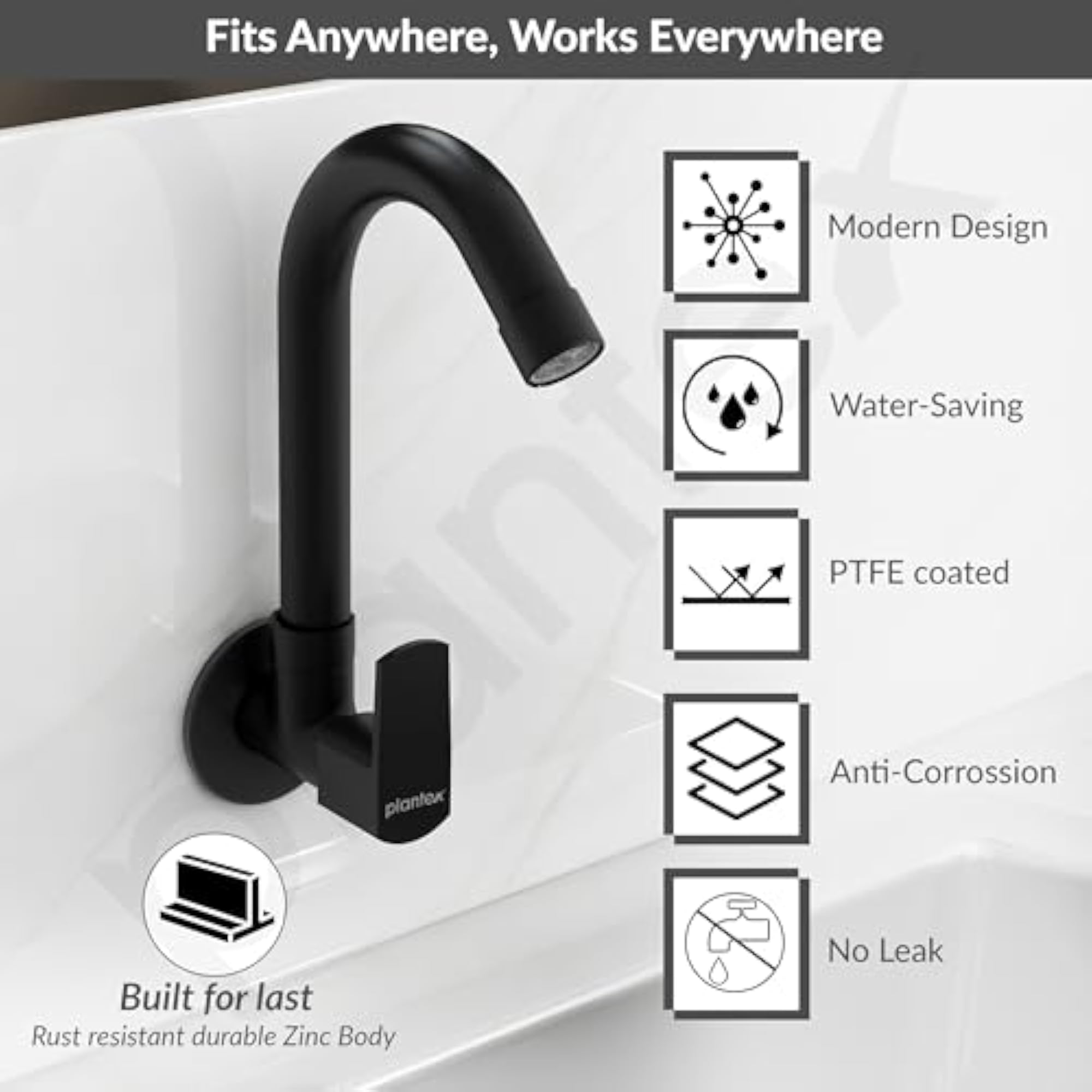 Single Lever Kitchen Sink Tap with Aerator