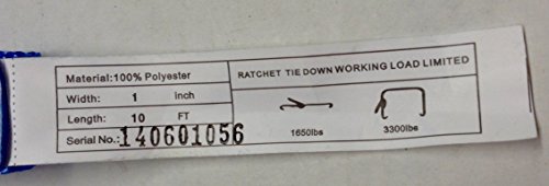8 Pc Heavy Duty Motorcycle, Atv Ratcheting 1" X10' Tie-Down Strap Kit Color Purple #TOP7