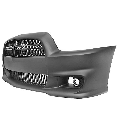 Ikon Motorsports, Front Bumper Compatible With 2011-2014 Dodge Charger, Srt8 Style Hellcat Conversion Front Bumper Cover - Pp, 12 13 2012 2013 #TOP3
