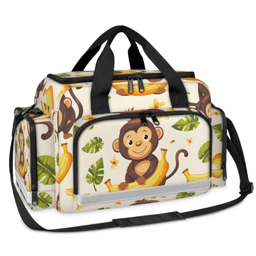 GzLeyigou First Aid Bags Empty, Forest Monkey Emergency Bag First Aid Kit Multiple Compartment Kit Carrier On Call Trauma Bag For Paramedics Emergency Medical Supplies Kit