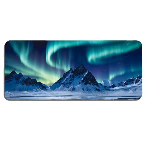 Image of Arora Mountain XL Extended Gaming Mouse Pad | XXL Large Desk Mat 60x30cm for Laptop & PC | Non-Slip Rubber Base, Waterproof, Durable & Smooth Surface | Office, Gaming & Study