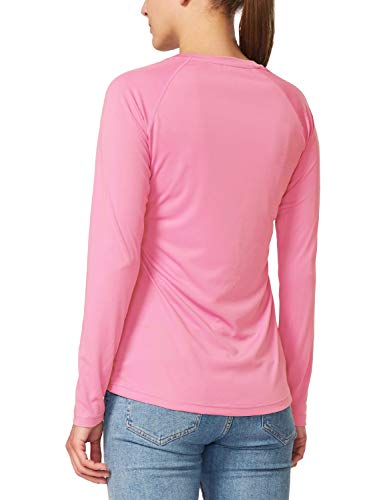 BALEAF Women's UPF 50+ Sun Protection T-Shirt SPF Long/Short Sleeve Dri Fit Lightweight Shirt Outdoor Hiking Pink Size XL