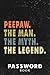 Password book Mens Peepaw The Man The Myth The Legend Graphic Funny Father's Day Premium Quote: Xmas,Halloween,2021,2022,Christmas Gifts,Thanksgiving,Small password notebook,Password book mini